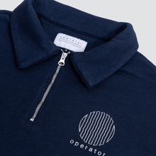 Load image into Gallery viewer, Operator navy 1/4 zip sweater
